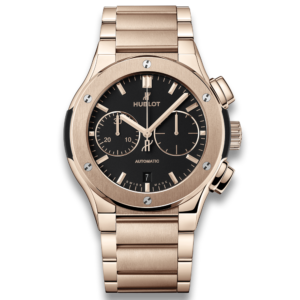 HUBLOT CLASSIC FUSION CHRONOGRAPH KING GOLD BRACELET 45 mm